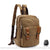 Sac Dos Toile Homme Petit - modèle Kaki / 20cmx8cmx28cm - Sac Roche ™