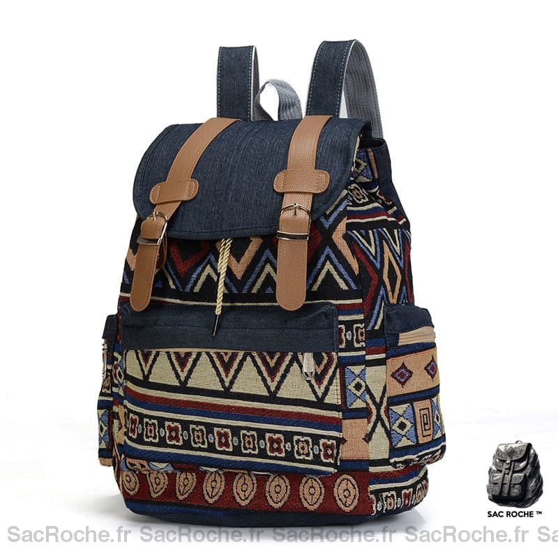 Sac Dos Vintage Ethnique À Femme
