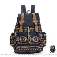Sac dos vintage ethnique - Sac Roche ™