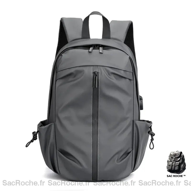 Sac École Collège Tendance Gris À Dos Ado