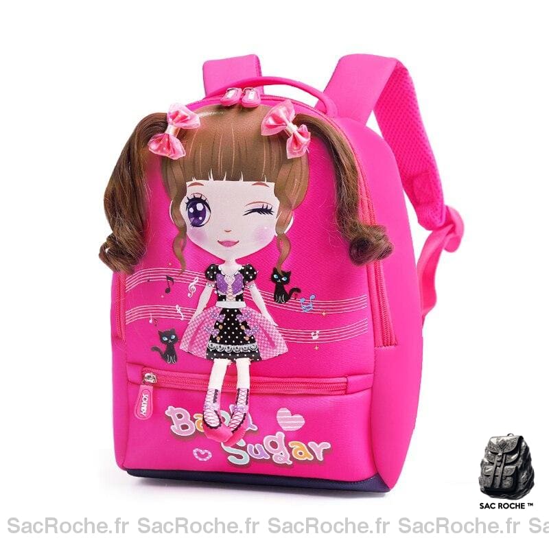 Sac École Fille Dessin Animé À Dos Enfant
