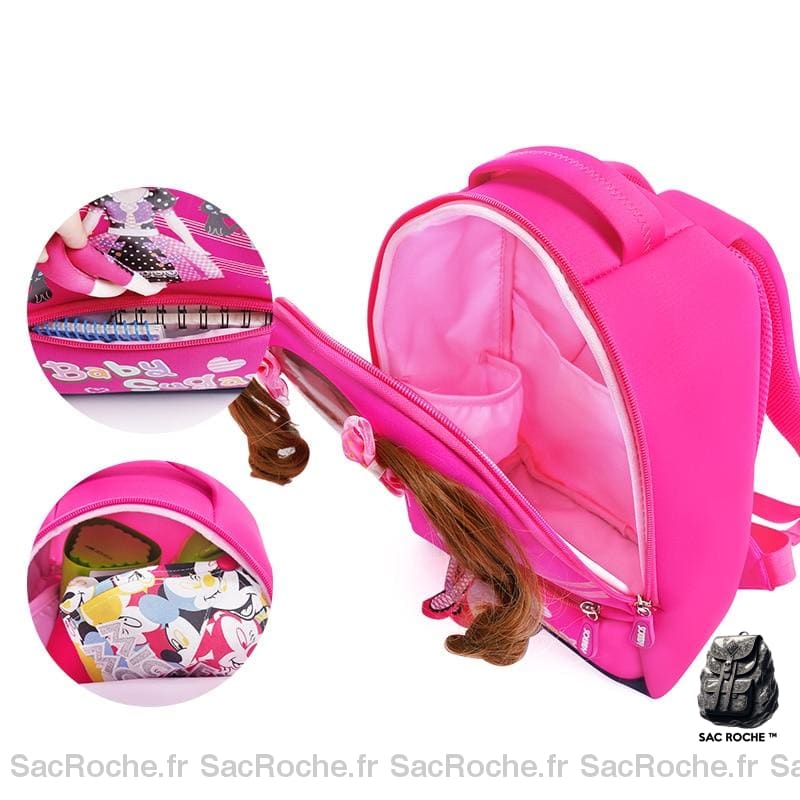 Sac École Fille Dessin Animé À Dos Enfant