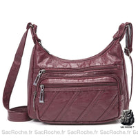 Sac Épaule Femme Besace - modèle Rouge / 28x19cm - Sac Roche ™