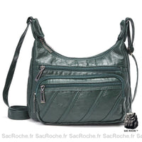 Sac Épaule Femme Besace - modèle Vert / 28x19cm - Sac Roche ™