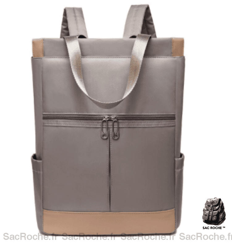 Sac à dos femme étanche pour ordinateur - Gris - Sac à dos pour ordinateur portable Sac à dos