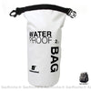 Mini sac étanche 2L pour sport aquatique blanc et noir à la mode
