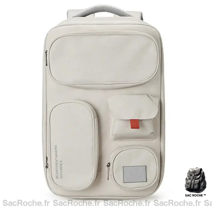 Sac Femme 17 Pouces Ordinateur Grand Blanc Sac À Dos