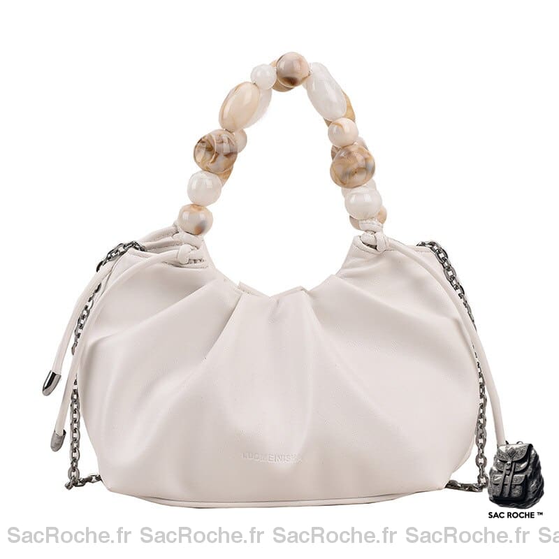 Sac Femme À Main Élégant Blanc À