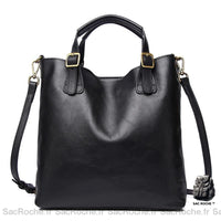 Sac femme avec séparation intérieure - modèle Noir - Sac Roche ™