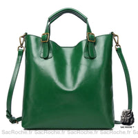 Sac femme avec séparation intérieure - modèle Vert - Sac Roche ™