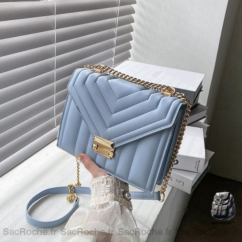 Sac Femme Bandoulière Bleu Sac À Main Femme