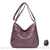 Sac Femme Cuir Besace Cabas - modèle Violet - Sac Roche ™