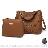 Sac Femme été Trou Trou - modèle Marron - Sac Roche ™