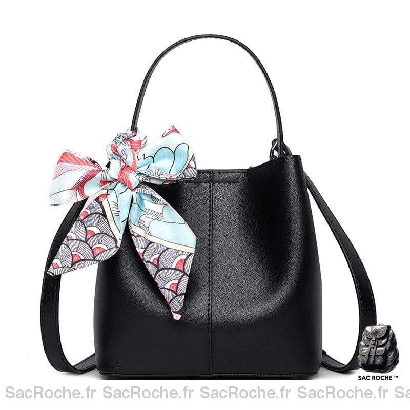 Sac Femme Noeud Noir / 18Cm X 17Cm 12Cm À Main