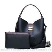 Sac femme pochette bandoulière petit - modèle Noir - Sac Roche ™