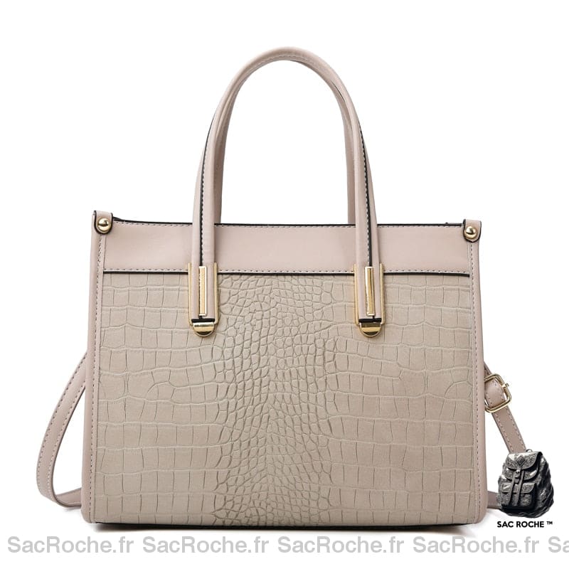 Sac Femme Portable Beige À Main