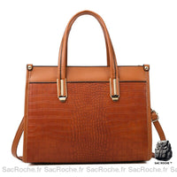 Sac Femme Portable - modèle Marron - Sac Roche ™