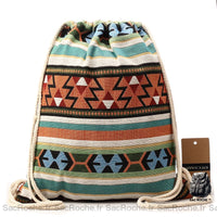 Sac Ficelle Femme Bohème - Vintage Toile Modèle 1 Sac A Dos Femme