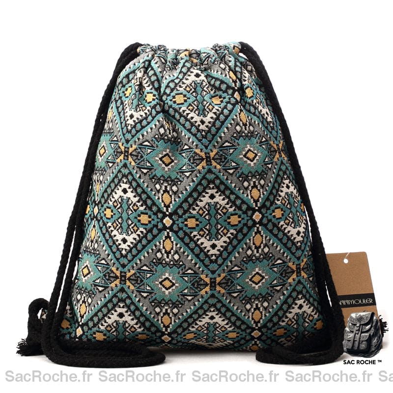 Sac Ficelle Femme Bohème - Vintage Toile Modèle 4 Sac A Dos Femme