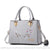 Sac Fleur Femme Main - modèle Gris - Sac Roche ™