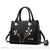 Sac Fleur Femme Main - modèle Noir - Sac Roche ™
