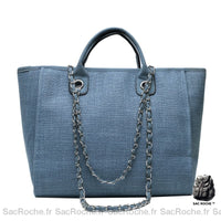Sac fourre-tout toile petit. - modèle Bleu - Sac Roche ™