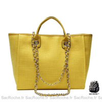 Sac fourre-tout toile petit. - modèle Jaune - Sac Roche ™