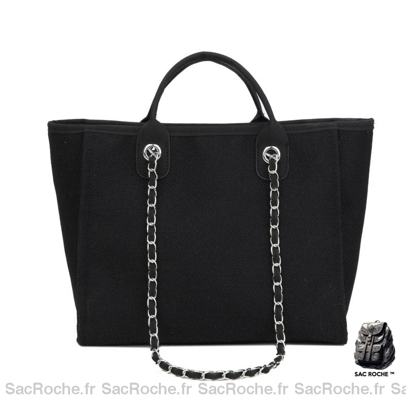 Sac Fourre-Tout Toile Petit. Noir Petit Sac À Main