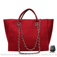 Sac fourre-tout toile petit. - modèle Rouge - Sac Roche ™