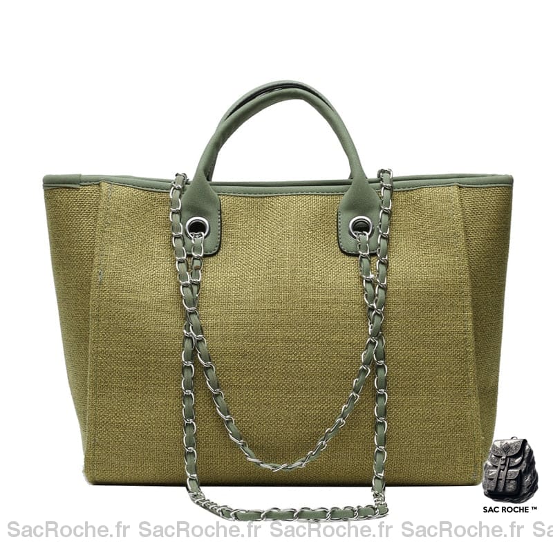 Sac Fourre-Tout Toile Petit. Vert Armée Petit Sac À Main