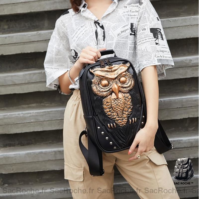 Sac Hibou 3D:  Astucieux Et Tendance À Dos Femme