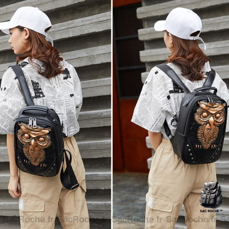 Sac Hibou 3D:  Astucieux Et Tendance À Dos Femme