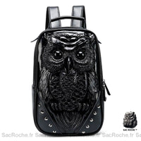 Sac hibou 3D : astucieux et tendance - modèle Noir - Sac Roche ™