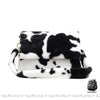 Sac Imprimé Animal Bandoulière Noir Et Blanc Sac À Main Femme