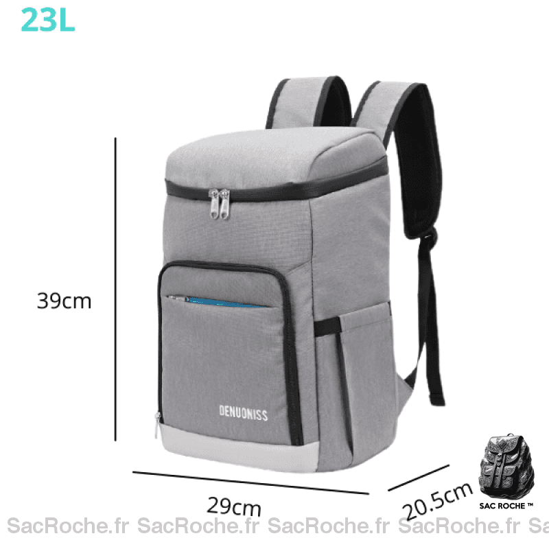 Sac Iso Gris Soldes 23L À Dos Isotherme