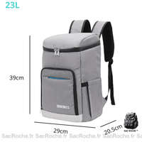 Sac Iso Gris Soldes - modèle 23L - Sac Roche ™