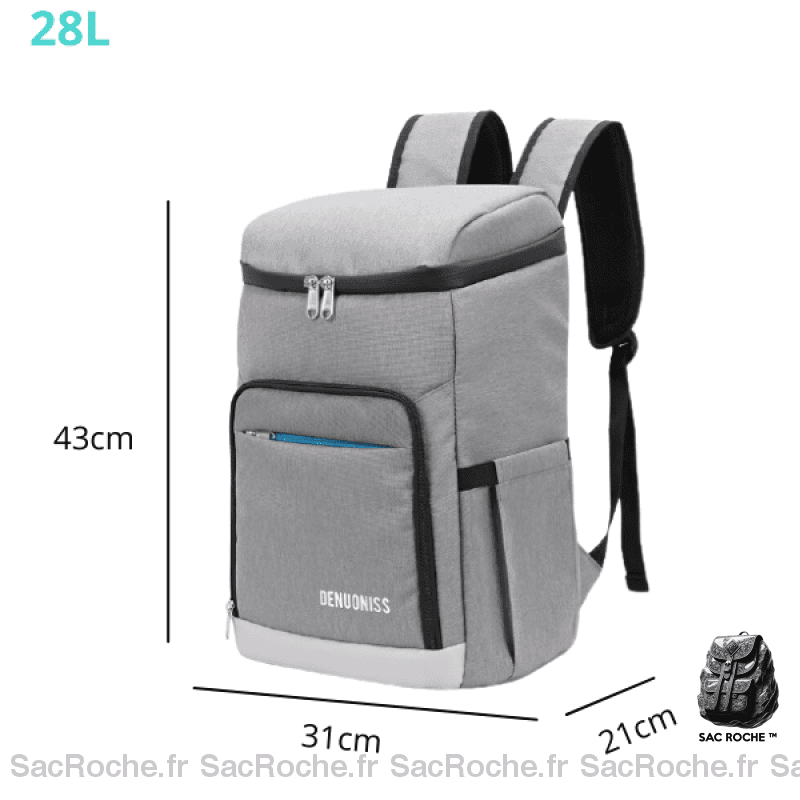 Sac Iso Gris Soldes 28L À Dos Isotherme