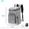 Sac Iso Gris Soldes 28L À Dos Isotherme
