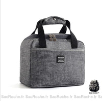 Sac Isotherme Compact Pliable Pratique - modèle Gris - Sac Roche ™