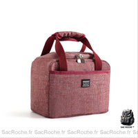 Sac Isotherme Compact Pliable Pratique - modèle Rouge - Sac Roche ™