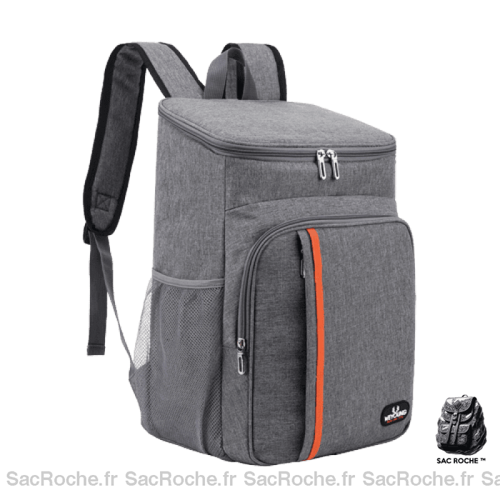 Sac Isotherme Gris Pour Pique-Nique À Dos Isotherme