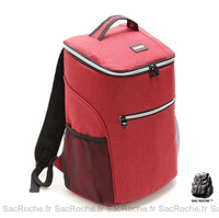 Sac isotherme pique-nique grand format - modèle Rouge - Sac Roche ™