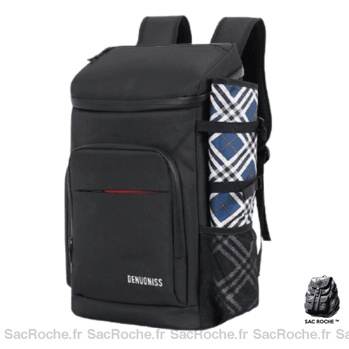 Sac Isotherme Pique-Nique Noir À Dos Isotherme