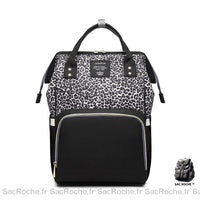 Sac langer bébé léopard - modèle Gris - Sac Roche ™
