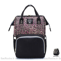 Sac langer bébé léopard - modèle Rose - Sac Roche ™