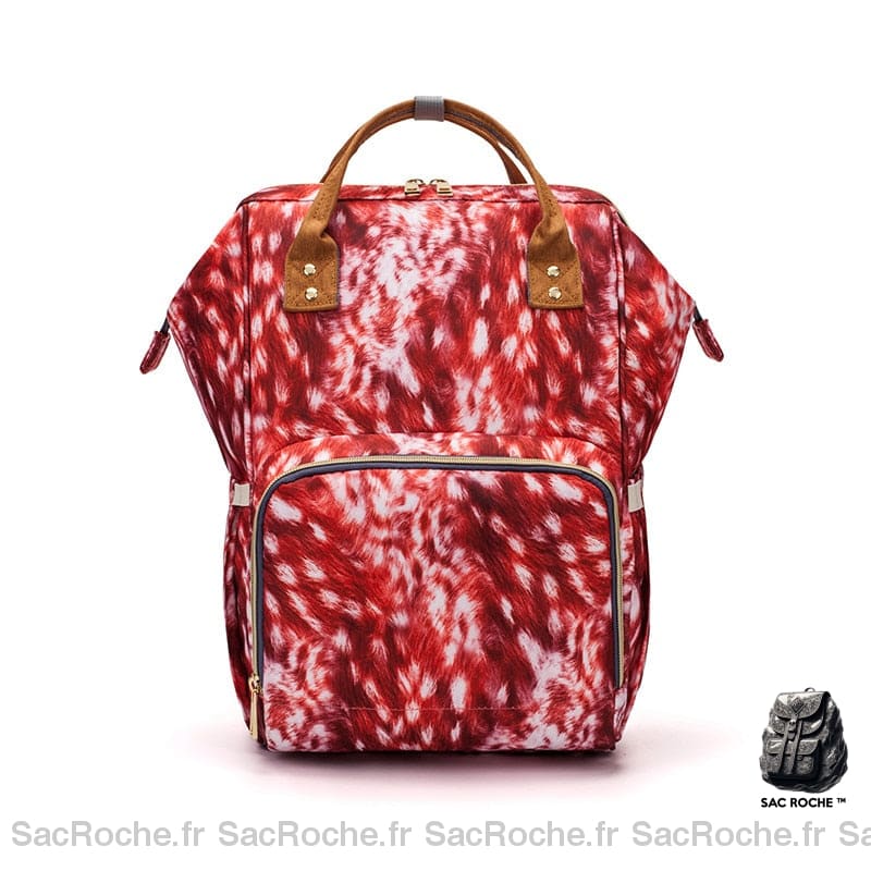 Sac à langer au look rétro - Rouge - Sac à main Couche