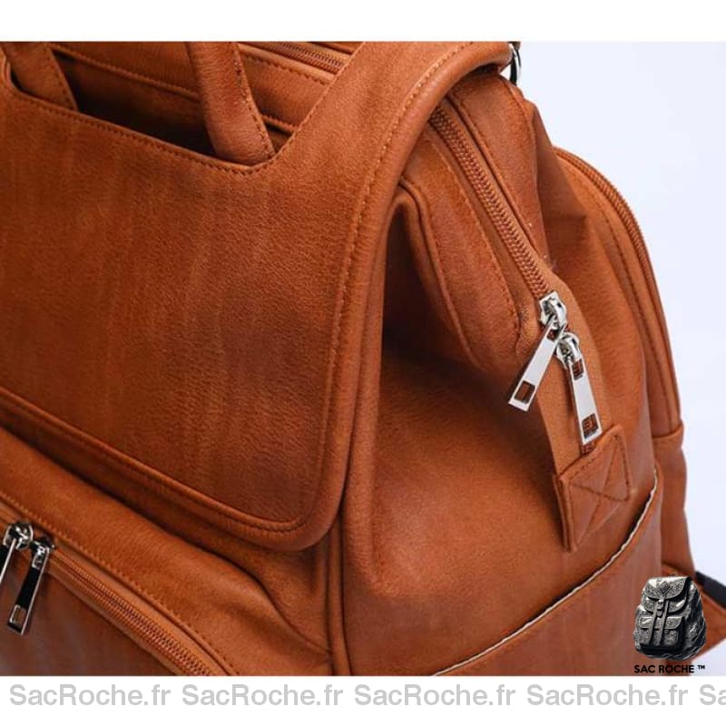 Sac Langer Maternité Simili Cuir À Dos Bébé