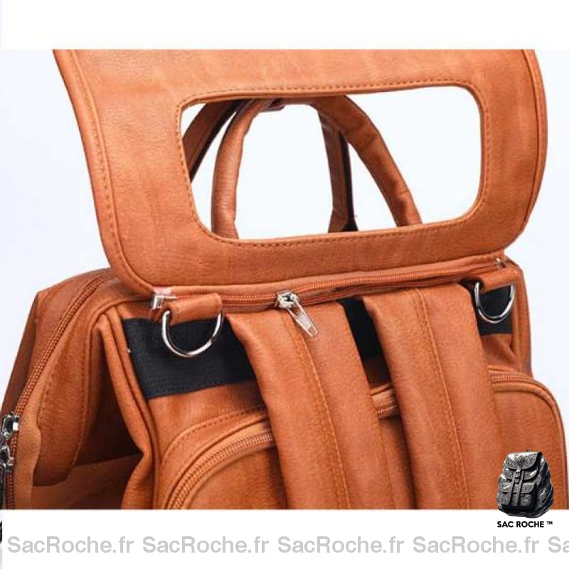 Sac Langer Maternité Simili Cuir À Dos Bébé