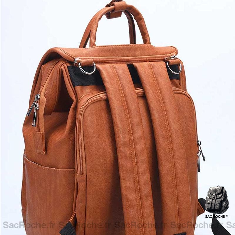 Sac Langer Maternité Simili Cuir À Dos Bébé