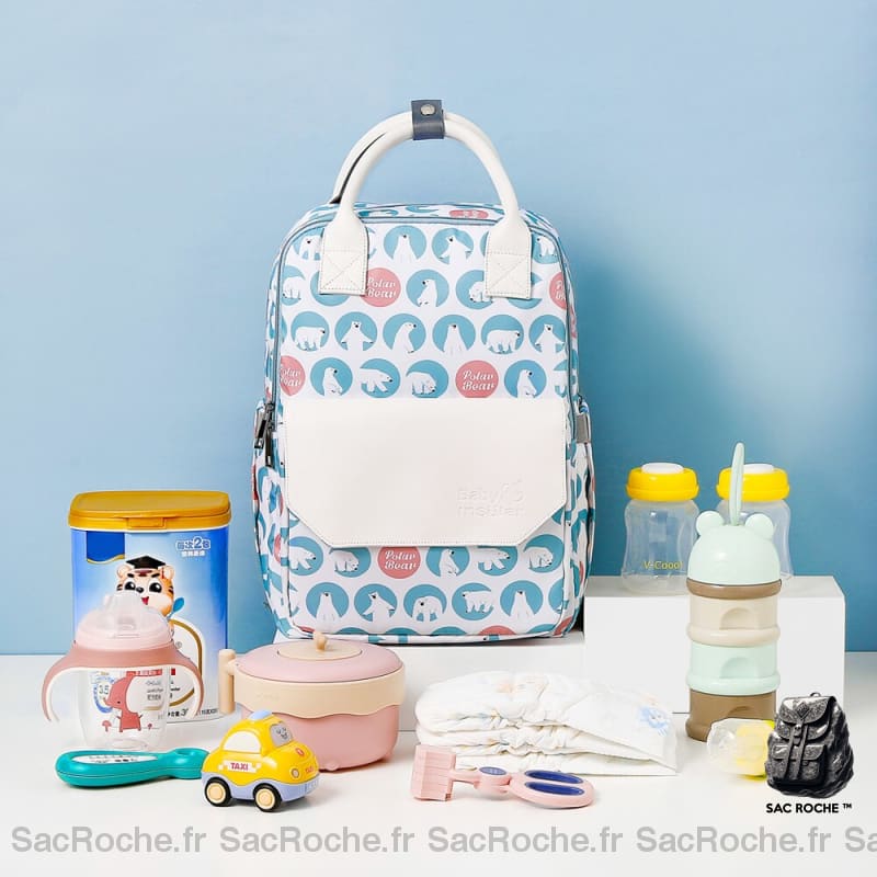 Sac Langer Multifonction Coloré À Dos Bébé
